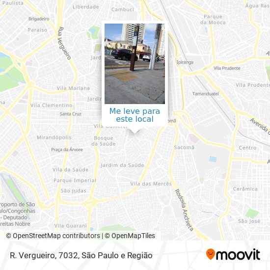 R. Vergueiro, 7032 mapa