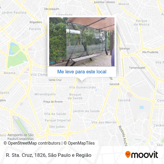 R. Sta. Cruz, 1826 mapa