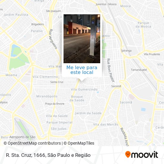 R. Sta. Cruz, 1666 mapa
