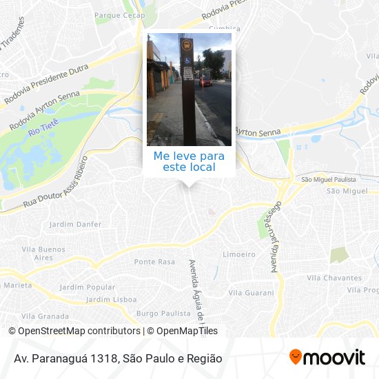 Av. Paranaguá 1318 mapa