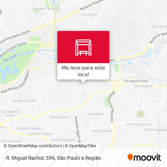 R. Miguel Rachid, 596 mapa