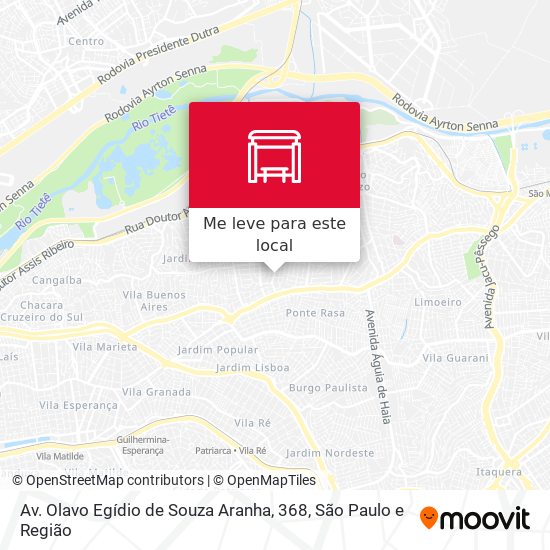 Av. Olavo Egídio de Souza Aranha, 368 mapa