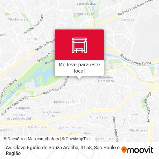 Av. Olavo Egídio de Souza Aranha, 4158 mapa