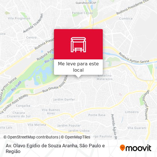 Av. Olavo Egídio de Souza Aranha mapa