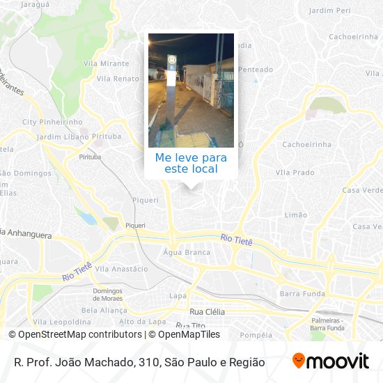 R. Prof. João Machado, 310 mapa