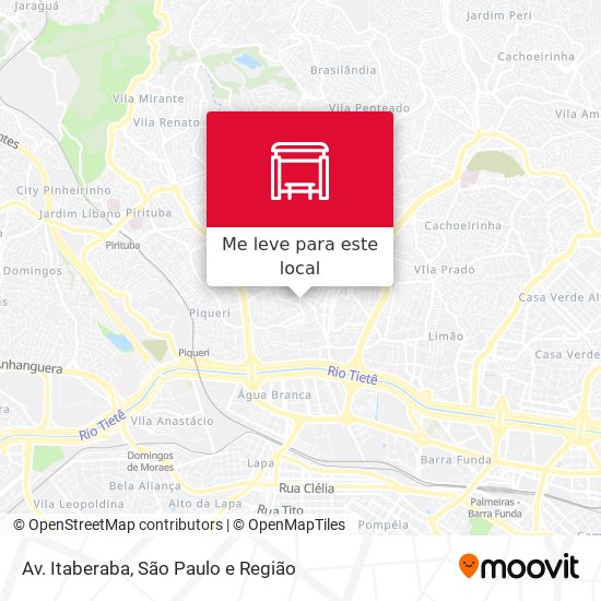 Av. Itaberaba mapa