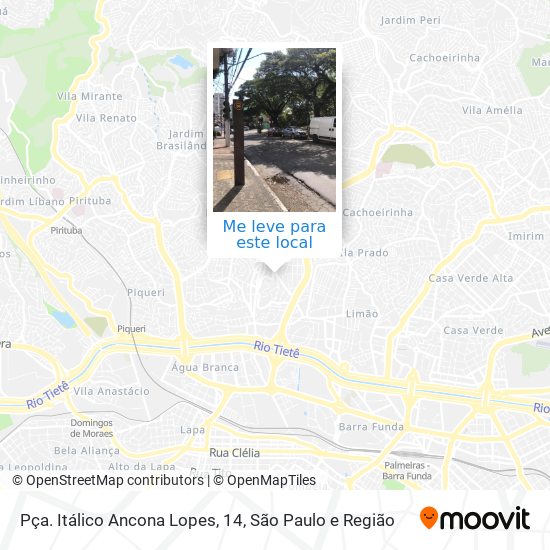 Pça. Itálico Ancona Lopes, 14 mapa