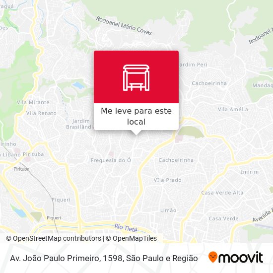 Av. João Paulo Primeiro, 1598 mapa