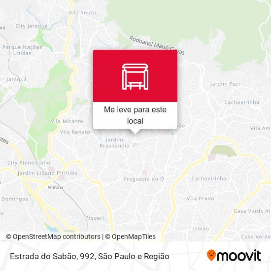Estrada do Sabão, 992 mapa