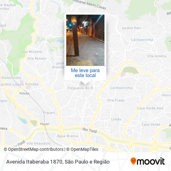 Avenida Itaberaba 1870 mapa