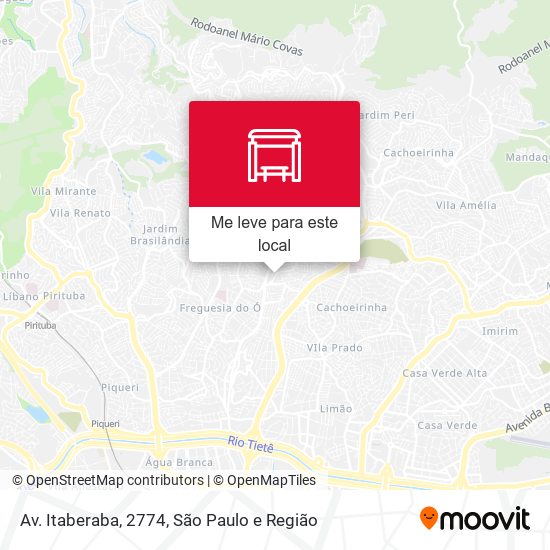 Av. Itaberaba, 2774 mapa