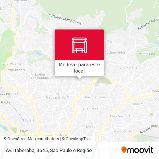 Av. Itaberaba, 3645 mapa