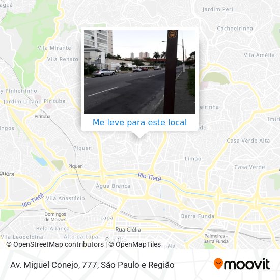 Av. Miguel Conejo, 777 mapa