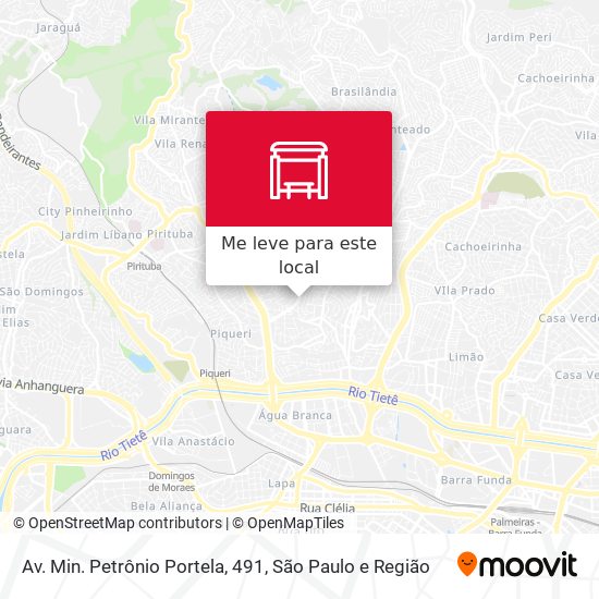 Av. Min. Petrônio Portela, 491 mapa