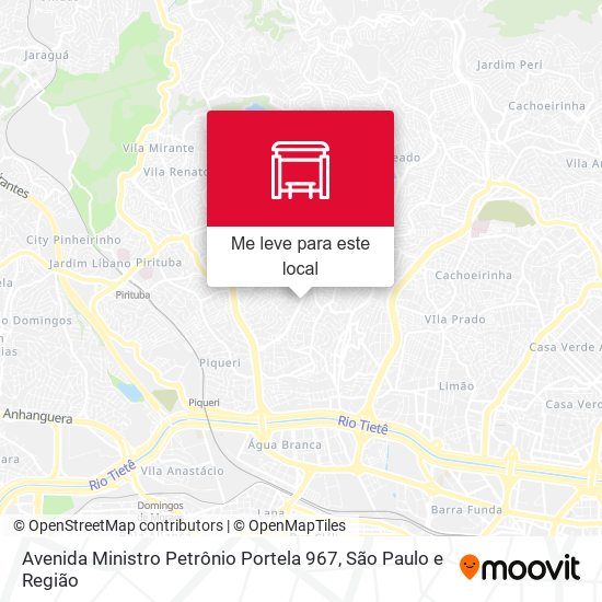 Avenida Ministro Petrônio Portela 967 mapa