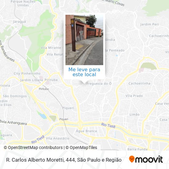 R. Carlos Alberto Moretti, 444 mapa