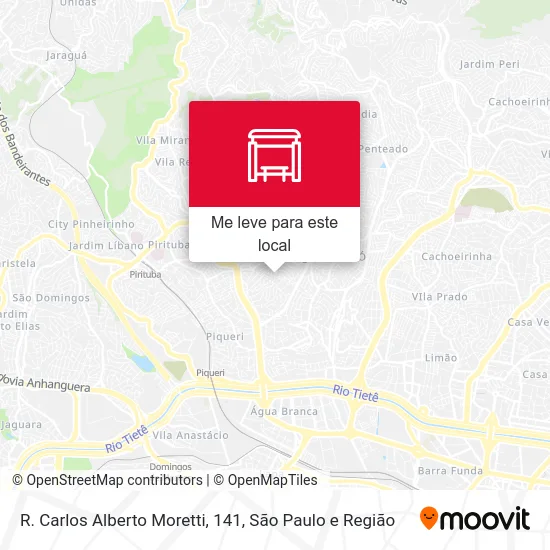 R. Carlos Alberto Moretti, 141 mapa