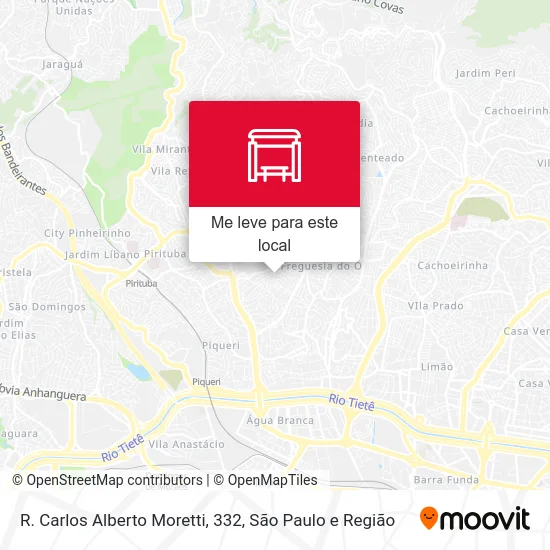R. Carlos Alberto Moretti, 332 mapa