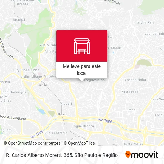 R. Carlos Alberto Moretti, 365 mapa