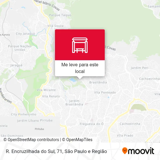 R. Encruzilhada do Sul, 71 mapa