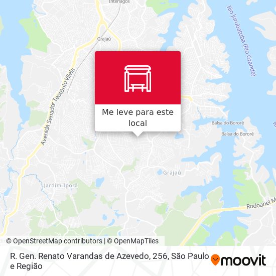 R. Gen. Renato Varandas de Azevedo, 256 mapa