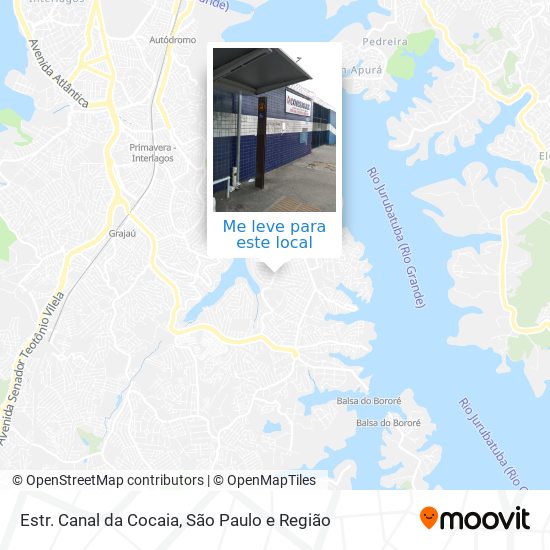 Estr. Canal da Cocaia mapa
