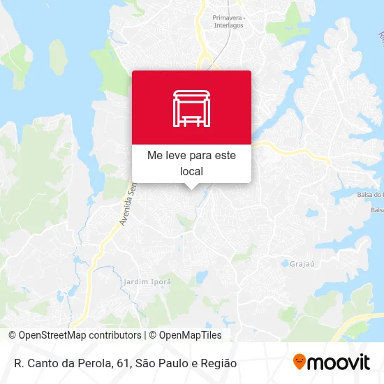 R. Canto da Perola, 61 mapa