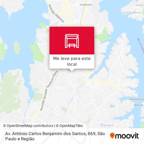 Av. Antônio Carlos Benjamim dos Santos, 869 mapa