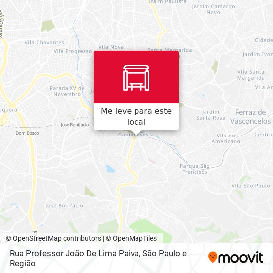 Rua Professor João De Lima Paiva mapa
