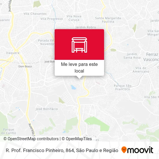 R. Prof. Francisco Pinheiro, 864 mapa