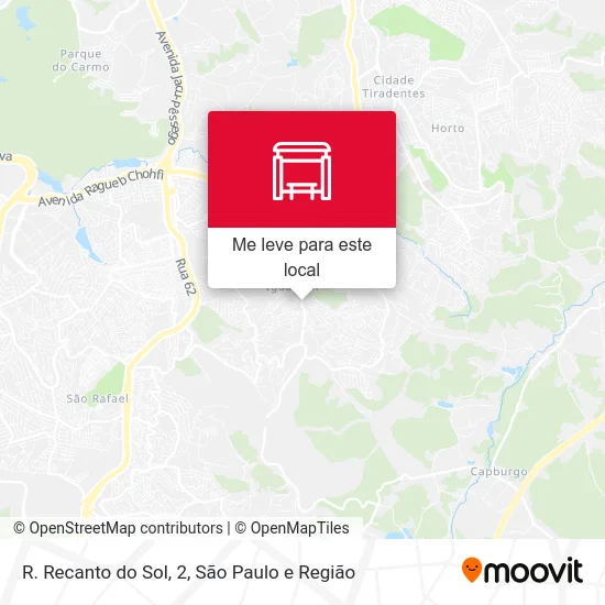 R. Recanto do Sol, 2 mapa