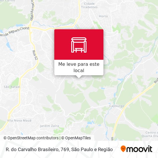 R. do Carvalho Brasileiro, 769 mapa