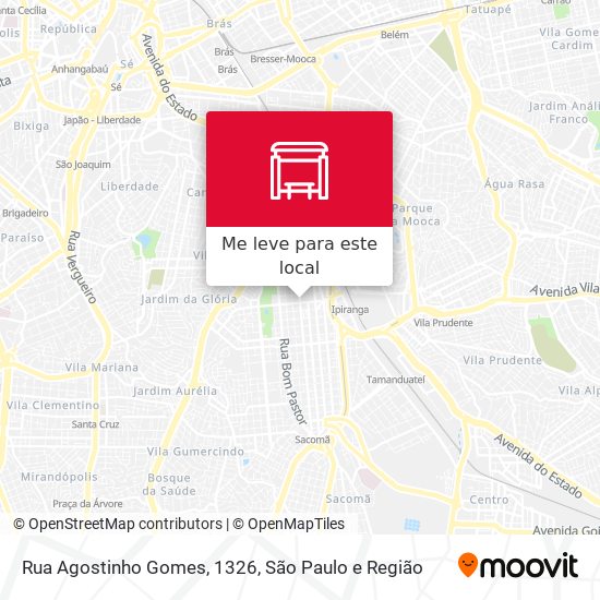 Rua Agostinho Gomes, 1326 mapa