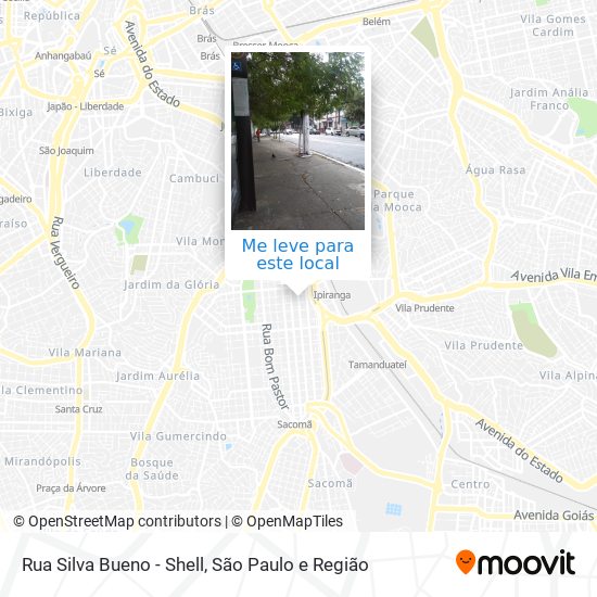 Rua Silva Bueno - Shell mapa