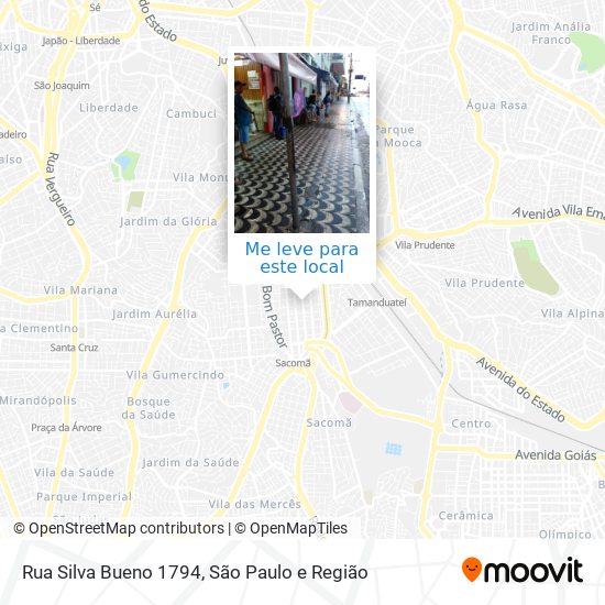 Rua Silva Bueno 1794 mapa