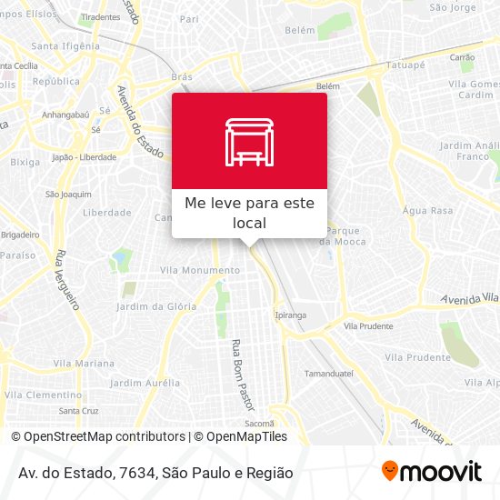 Av. do Estado, 7634 mapa