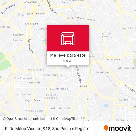 R. Dr. Mário Vicente, 918 mapa