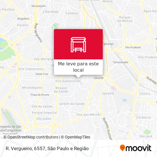 R. Vergueiro, 6557 mapa