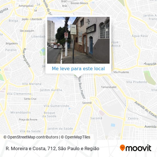 R. Moreira e Costa, 712 mapa