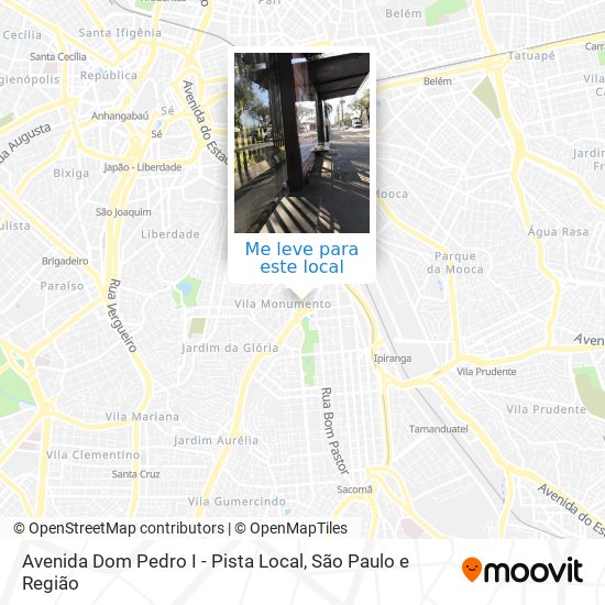 Avenida Dom Pedro I - Pista Local mapa