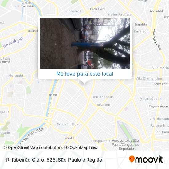 R. Ribeirão Claro, 525 mapa