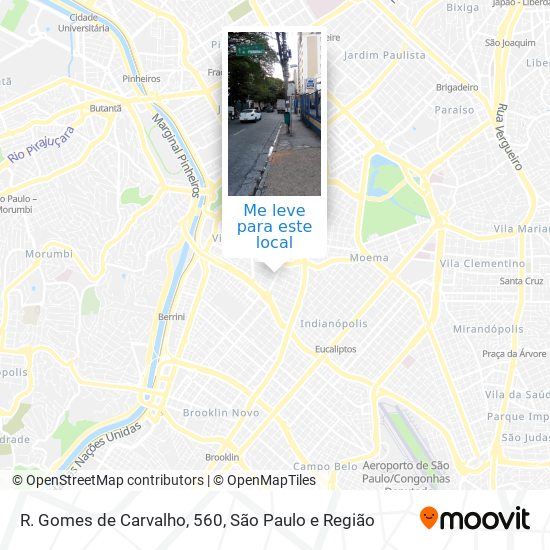 R. Gomes de Carvalho, 560 mapa