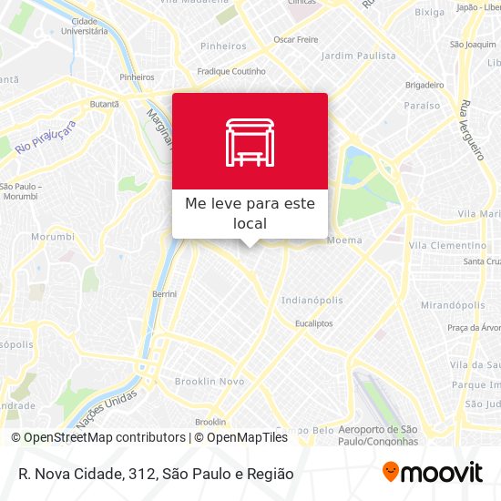 R. Nova Cidade, 312 mapa