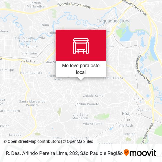 R. Des. Arlindo Pereira Lima, 282 mapa
