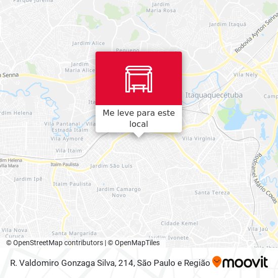 R. Valdomiro Gonzaga Silva, 214 mapa