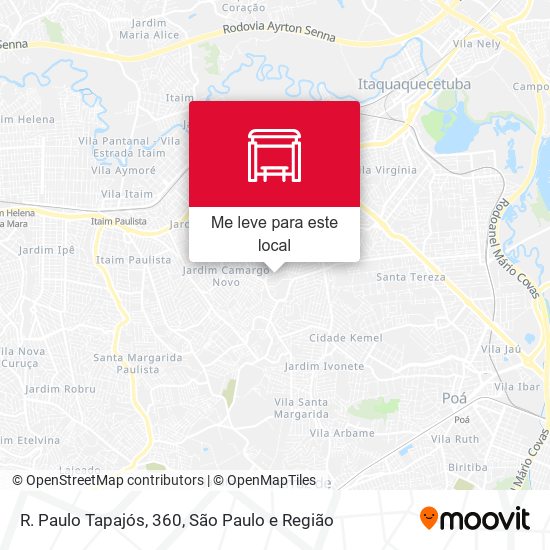 R. Paulo Tapajós, 360 mapa