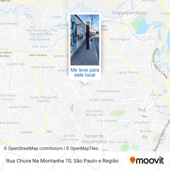 Rua Chuva Na Montanha 70 mapa