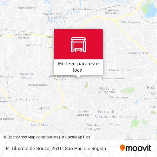 R. Tibúrcio de Souza, 2610 mapa