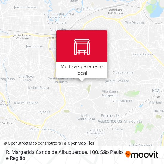R. Margarida Carlos de Albuquerque, 100 mapa