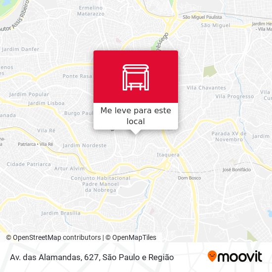 Av. das Alamandas, 627 mapa